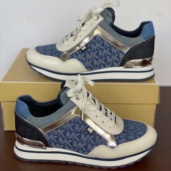 MICHAEL KORS Maddy Trainer Denin Jacquard - Picture 6 of 12